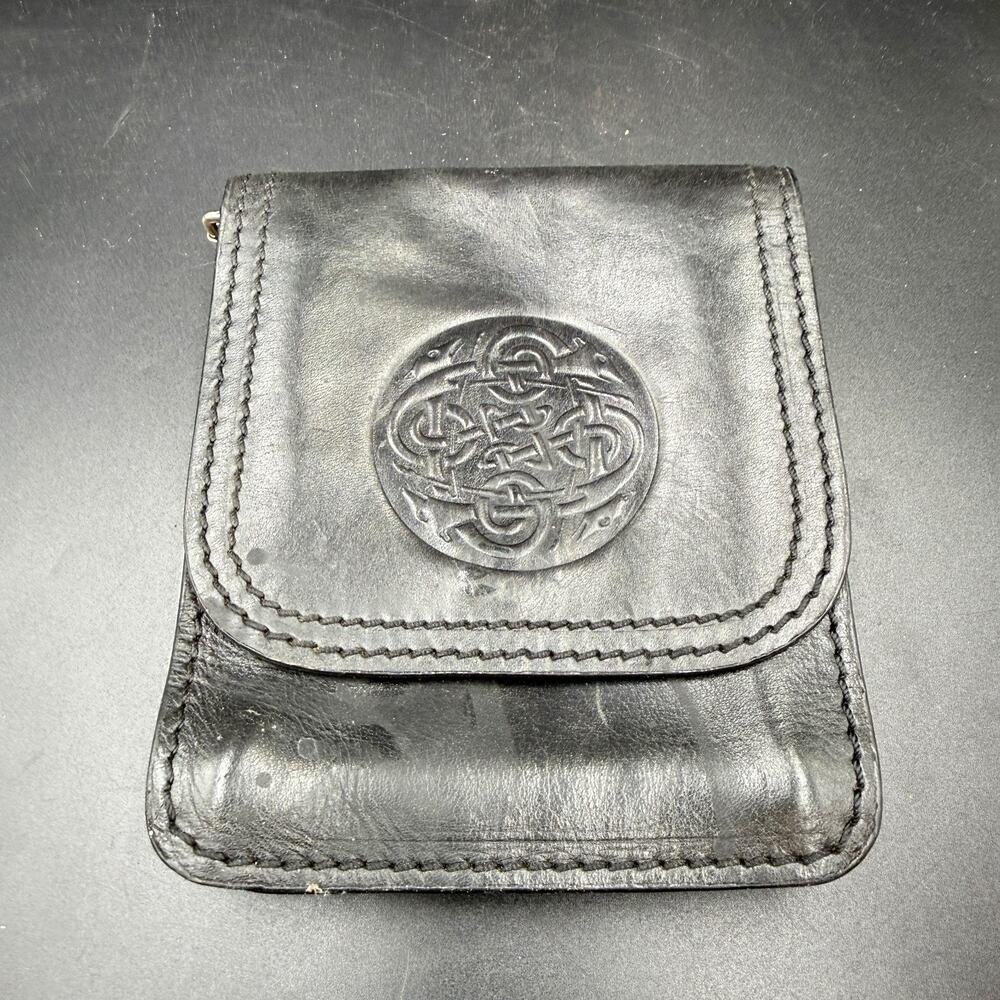 Vintage Lee River Leather Celtic Knot Bag